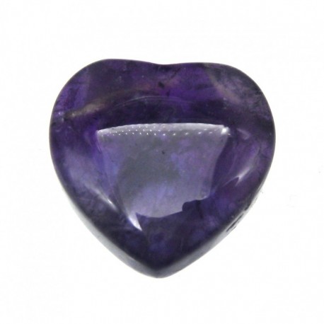 Herz Amethyst dunkel 20 mm