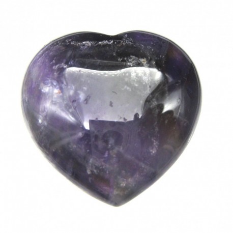 Herz Amethyst dunkel 30 mm