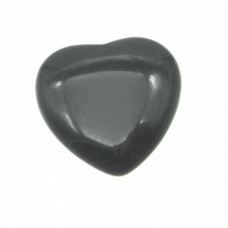 Herz Obsidian schwarz 30 mm