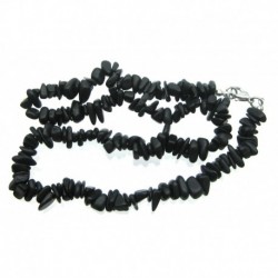 Splitter-Kette Schungit (Steinkohle) 45 cm