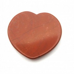 Touch Heart Herz mit Griffmulde Jaspis rot Kraft 45 mm