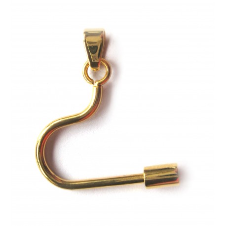 TSg Halterung Edelstahl vergoldet