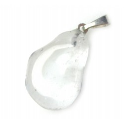 Trommelstein-Anhänger Bergkristall 925er Silber