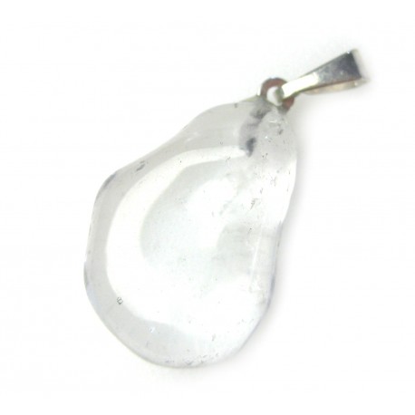 Trommelstein-Anhänger Bergkristall 925er Silber