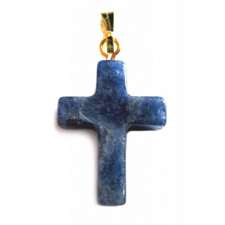 Kreuz mit Öse Sodalith 1,5x2 cm
