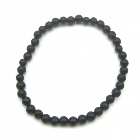 Kugel-Armband Gagat 4 mm