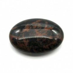 Linsenstein Mahagoni Obsidian 30x45 mm