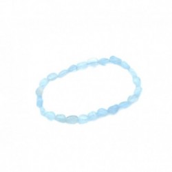Nugget-Armband kleine Steine Aquamarin 6-8 mm