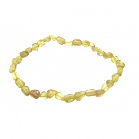 Nugget-Armband kleine Steine Apatit gelb stabilisiert 6-8 mm