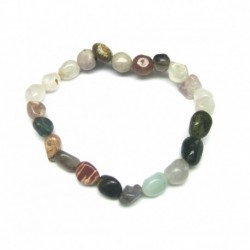 Nugget-Armband kleine Steine Mix Schmuckstein 6 - 8 mm