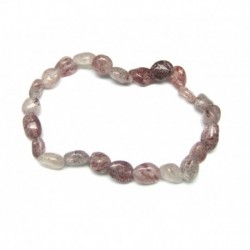 Nugget-Armband kleine Steine Hämatitquarz 6 - 8 mm