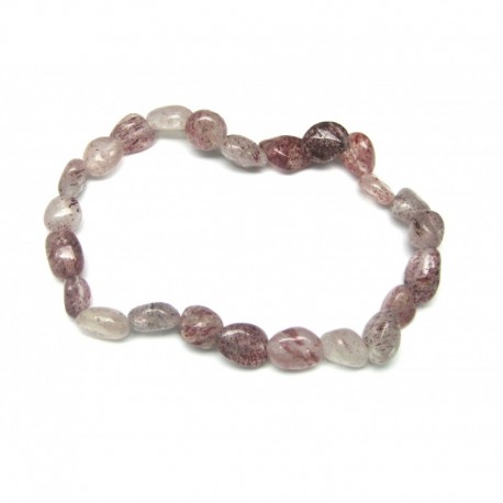 Nugget-Armband kleine Steine Hämatitquarz 6 - 8 mm