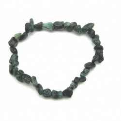 Nugget-Armband kleine Steine Smaragd 8 - 10 mm