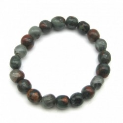 Nugget-Armband kleine Steine Jaspis Vulkanjaspis 10-12 mm