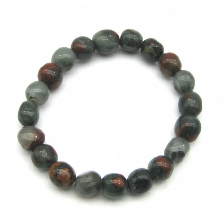 Nugget-Armband kleine Steine Jaspis Vulkanjaspis 10-12 mm