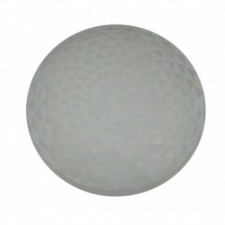 Scheibe Selenit (Fasergips) 10 cm Gravur Mandala Kanten mit leichten Fehlern