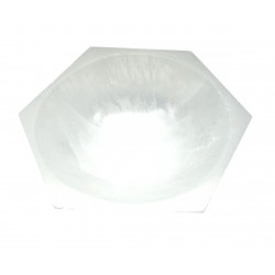 Schale Selenit eckig teils mit Klüften und Kanten 10 cm