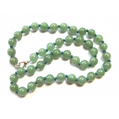 Kugel-Kette Aventurin Aventurinquarz grün 8/45