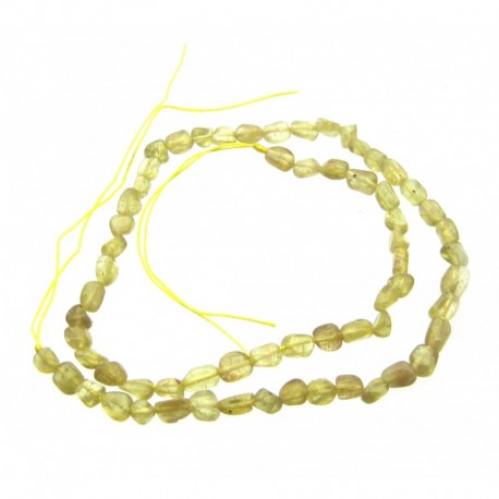 Strang Nuggets Apatit gelb 4-6 mm 39 cm lang