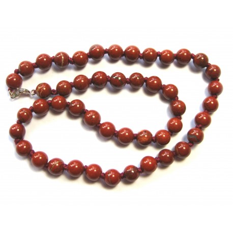 Kugel-Kette Jaspis rot 8/45
