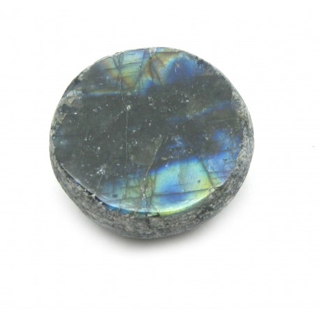 Fenster-Kiesel Labradorit grün 2,5 - 3,5 cm 1 Stück