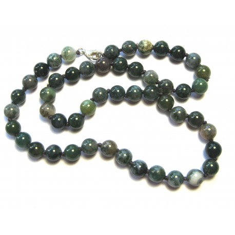 Kugel-Kette Moosachat 8/45