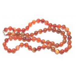 Kugel-Kette Carneol (erhitzt) 8/60