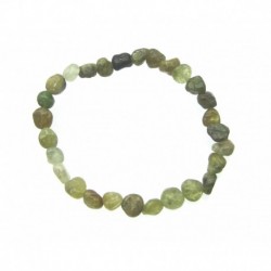 Nugget-Armband kleine Steine Granat Grossular 6 - 8 mm