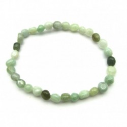 Nugget-Armband kleine Steine Jadeit grün 5-7 mm