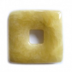 Donut Quadrat Calcit orange 40 mm