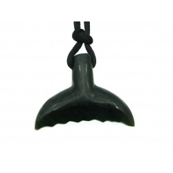 Maori Anhänger Nephrit Walflosse