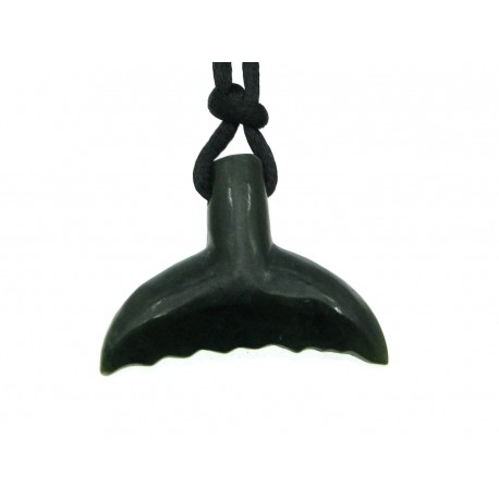 Maori Anhänger Nephrit Walflosse