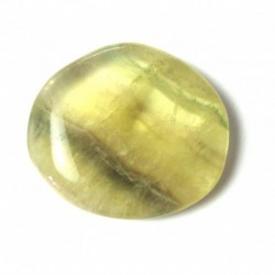 Scheibenstein Fluorit bunt mit gelb 2 - 3 cm 1 Stück