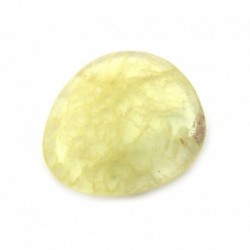 Scheibenstein Fluorit blass-gelb 3,5-4 cm 1 Stück