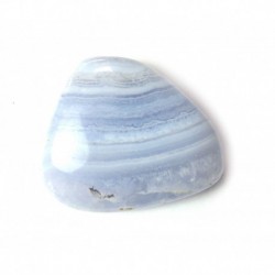 Scheibenstein Chalcedon blau 2,5 cm 1 Stück