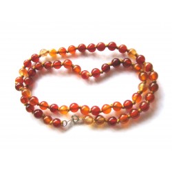 Kugel-Kette Carneol (erhitzt) 6/45