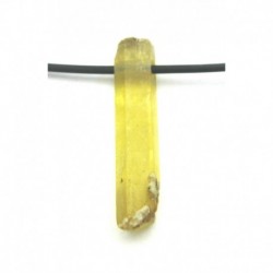 Rohstein Kristall gebohrt Beryll Heliodor gelb 4 cm