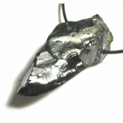 Rohstein-Anhänger Schungit (Steinkohle) A 4 cm gebohrt