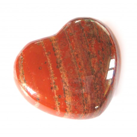 Herz Jaspis rot 35 mm