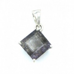 Anhänger Goethitquarz facettiert Rechteck 13x21 mm