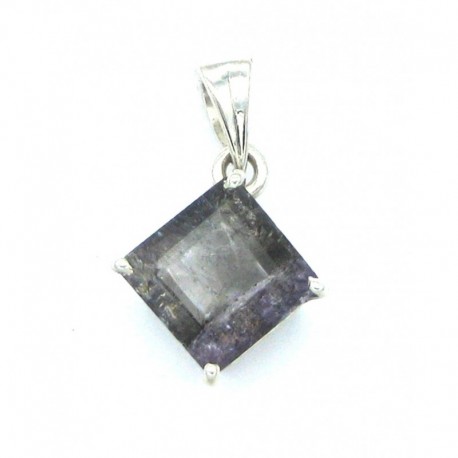 Anhänger Goethitquarz facettiert Rechteck 13x21 mm