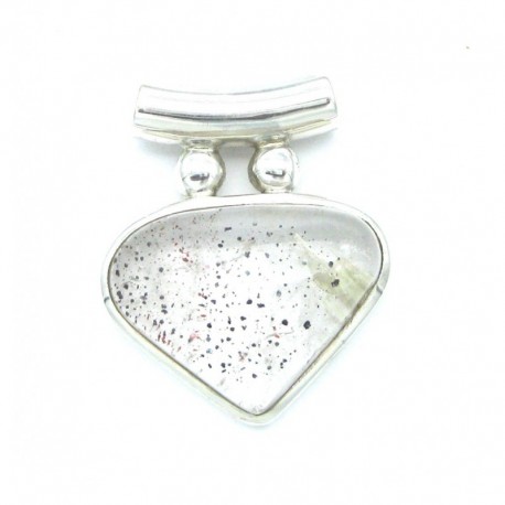 Anhänger Goethitquarz Pipe Tropfen 25x31 mm