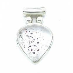 Anhänger Goethitquarz Pipe Tropfen 21x31 mm