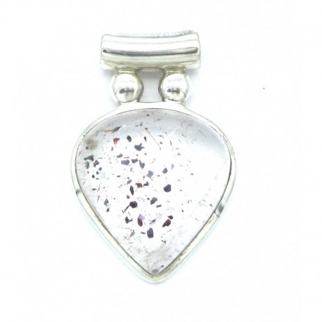 Anhänger Goethitquarz Pipe Tropfen 21x31 mm