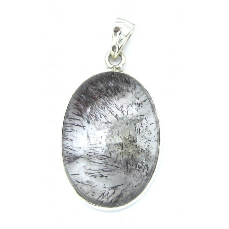 Anhänger Goethitquarz Oval 21x40 mm