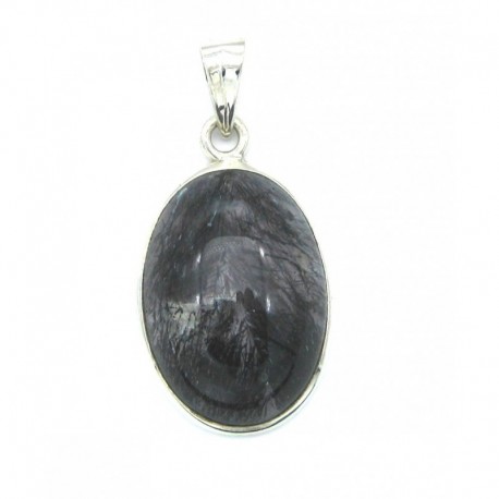 Anhänger Goethitquarz Oval 18x35 mm