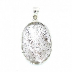 Anhänger Goethitquarz Oval 23x42 mm