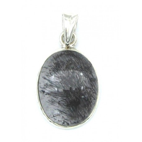 Anhänger Goethitquarz Oval 15x30 mm