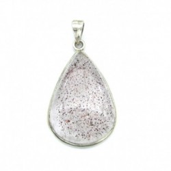 Anhänger Goethitquarz Tropfen 24x46 mm