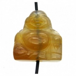 Buddha von oben gebohrt Achat 2 cm